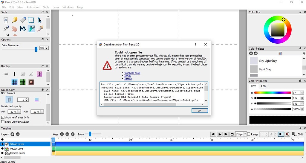 Corrupted save file - Bug Reports - Pencil2D Community