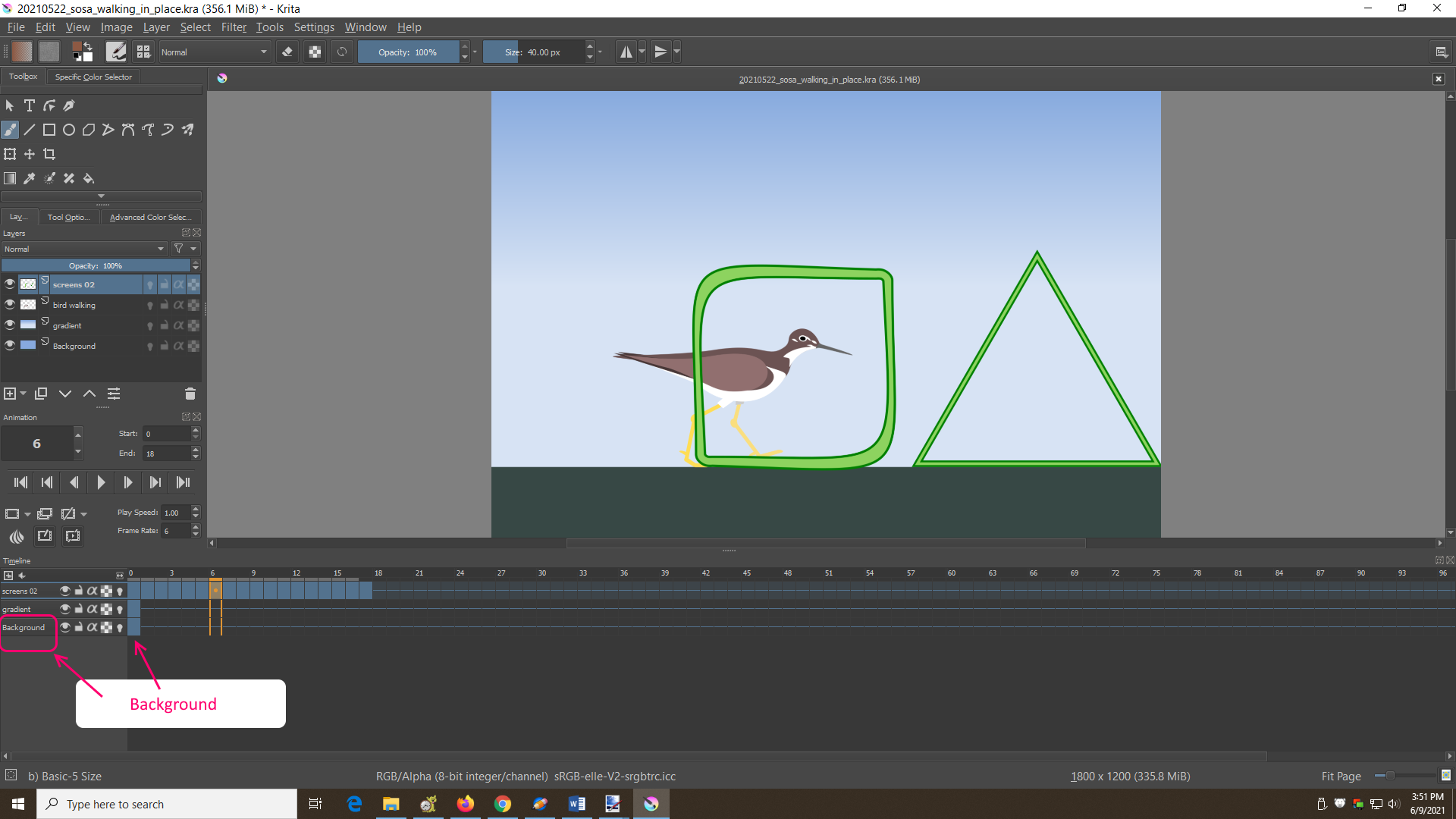 Use one frame throughout an animation - Miscellaneous - Pencil2D Community